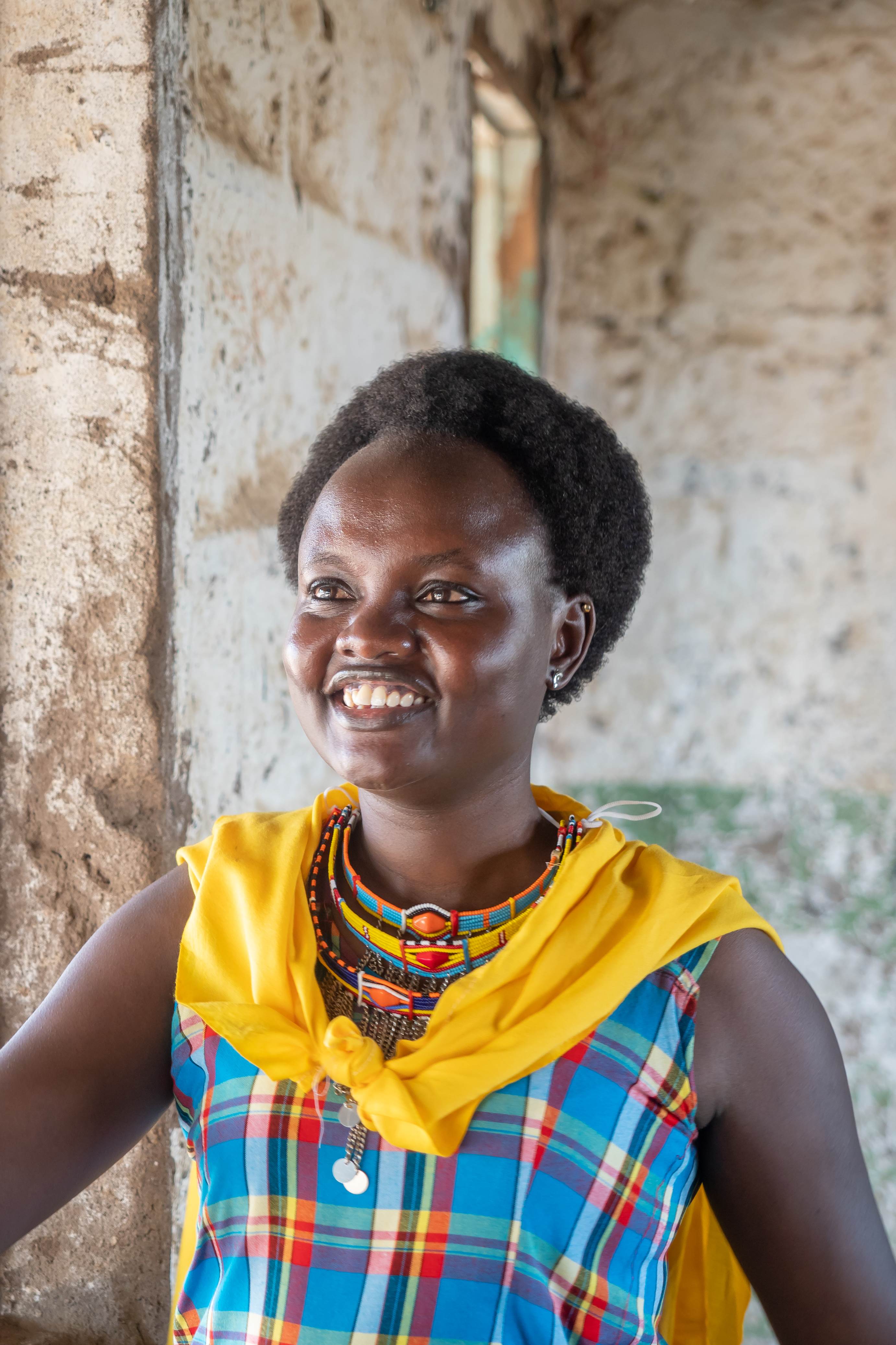 Nancy, una niña apadrinada de Kenia