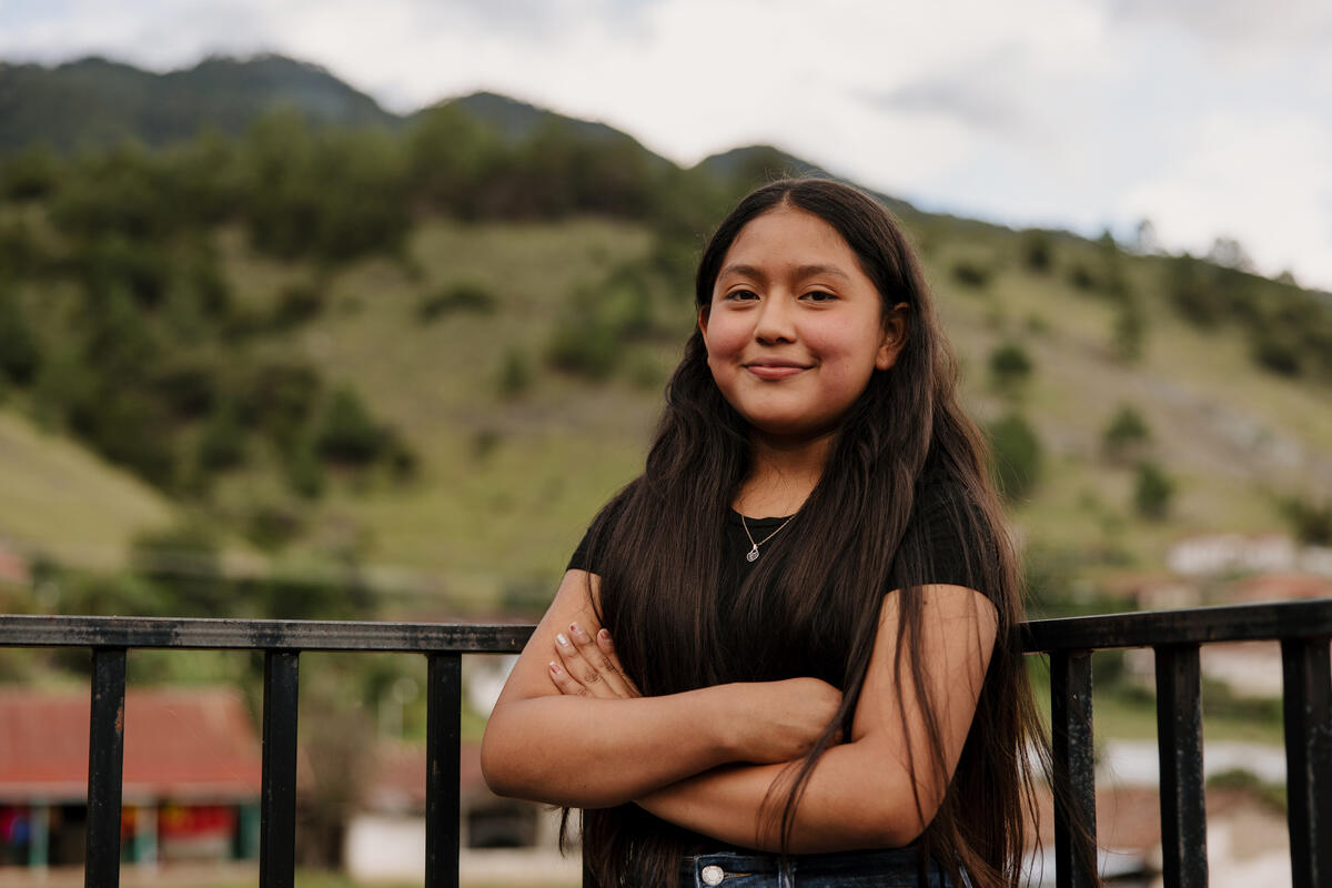 Sheyla, 12 años, de Guatemala