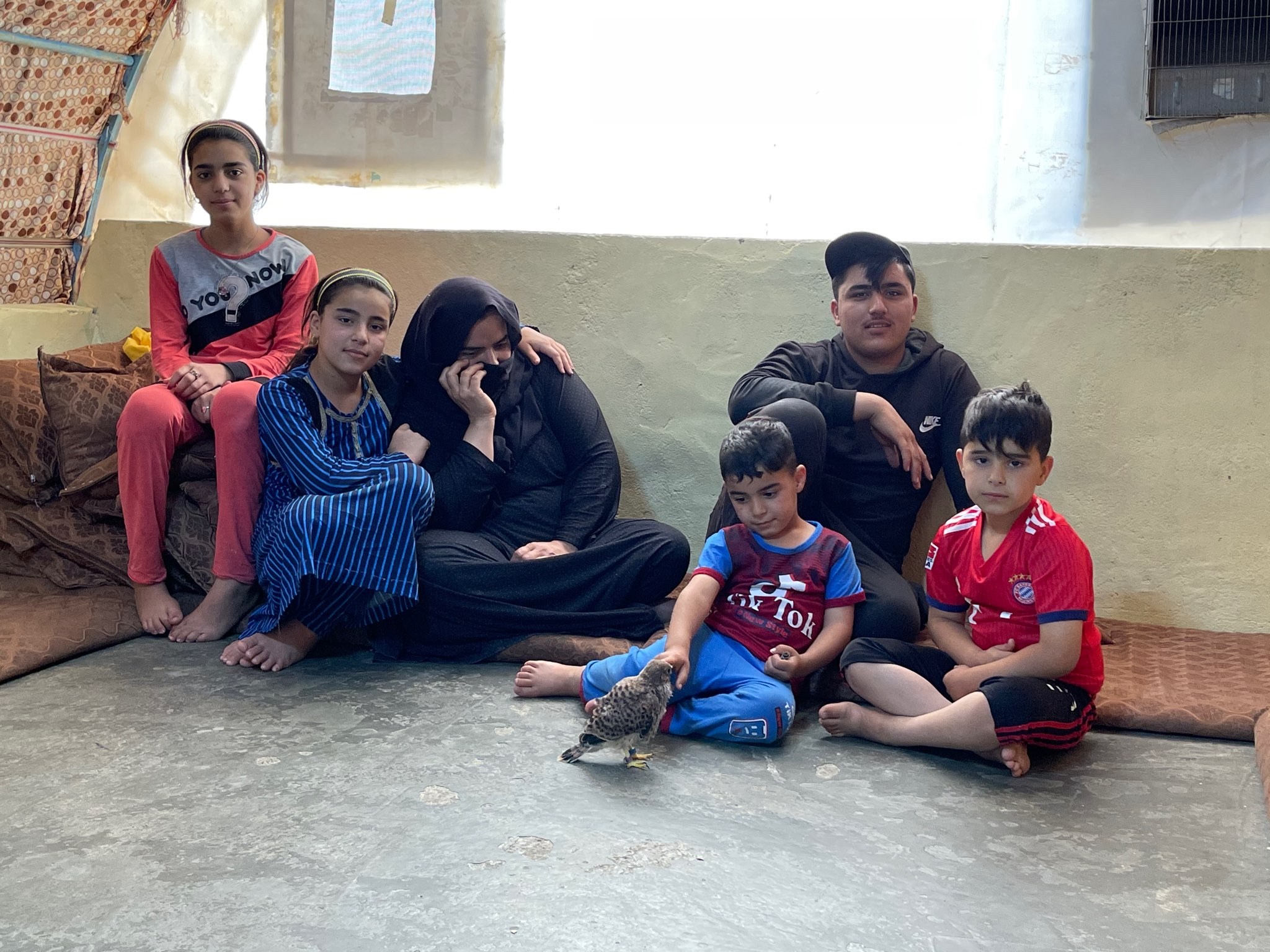 Falah, de 18 años, y su familia, de Irak, huyeron de su casa debido al conflicto con el ISIL