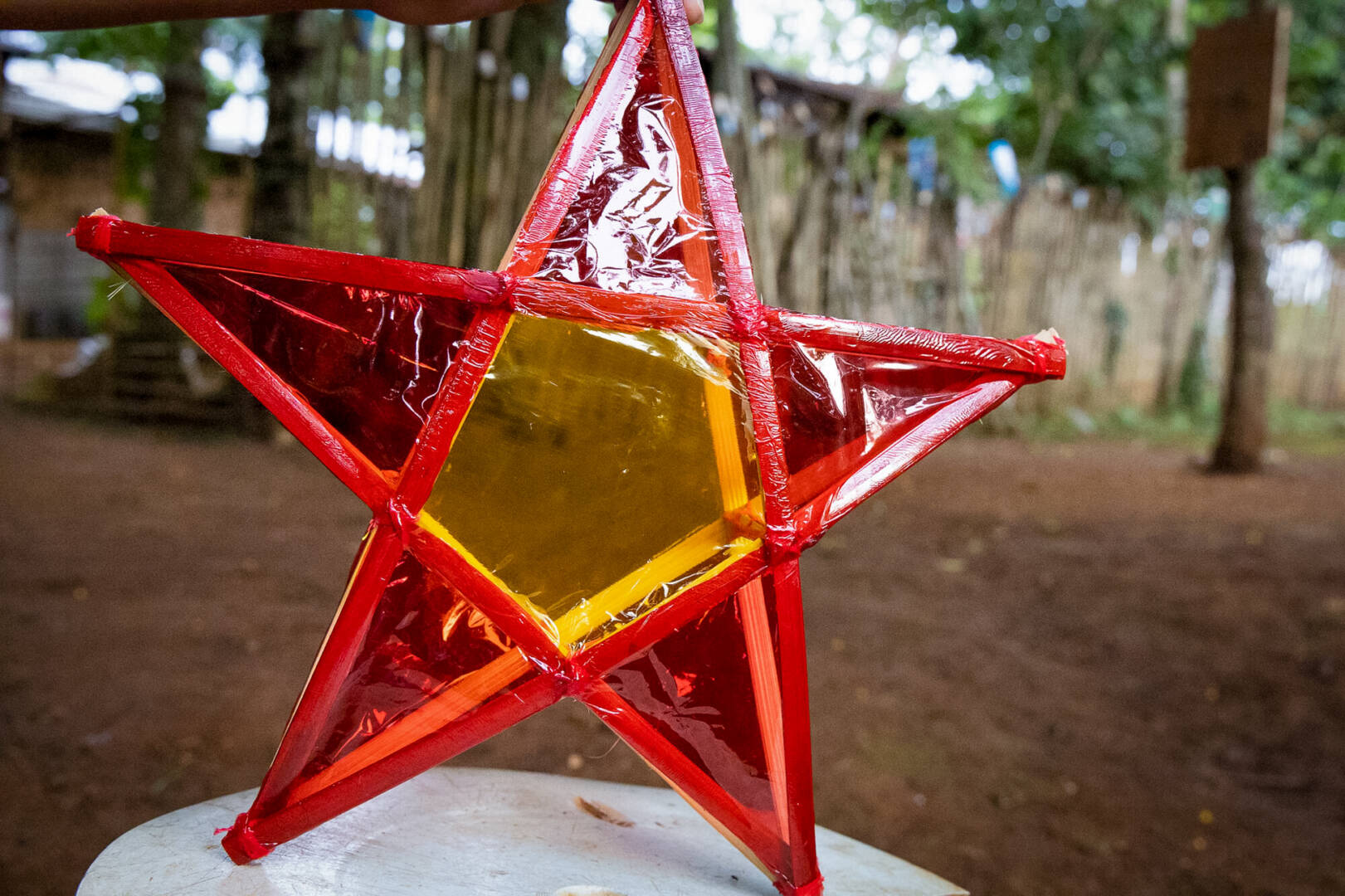 Farolillo con forma de estrella