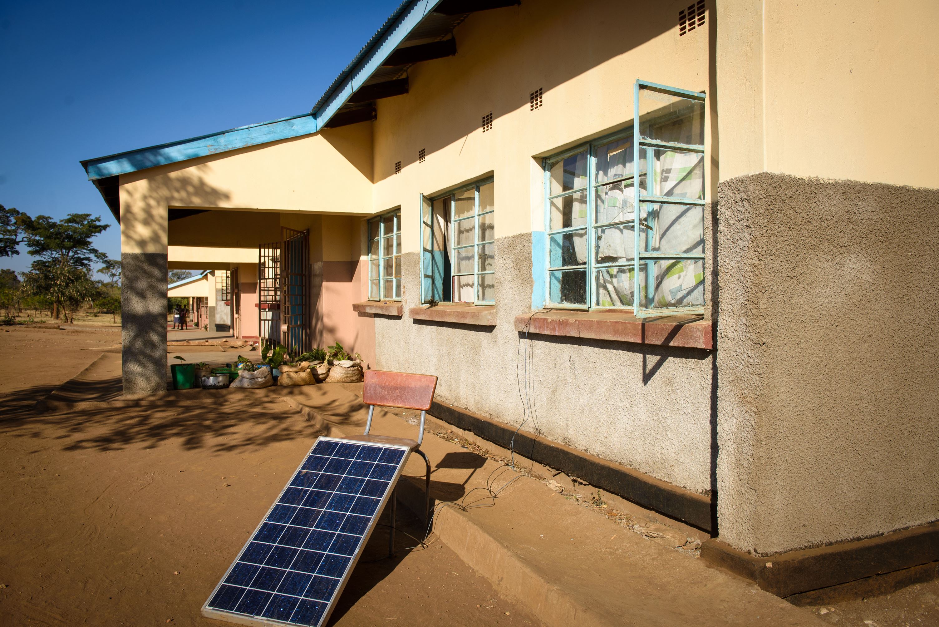 Panel solar en Zambia