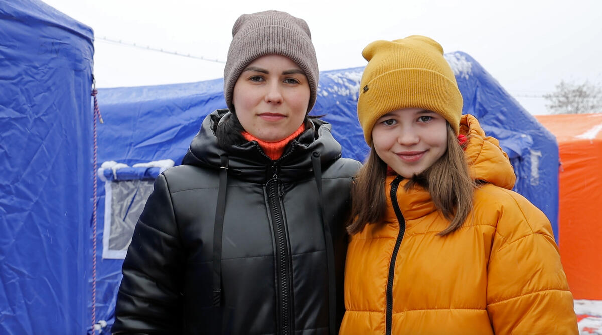 Madre e hija, Vitalia y Yana, de Ucrania