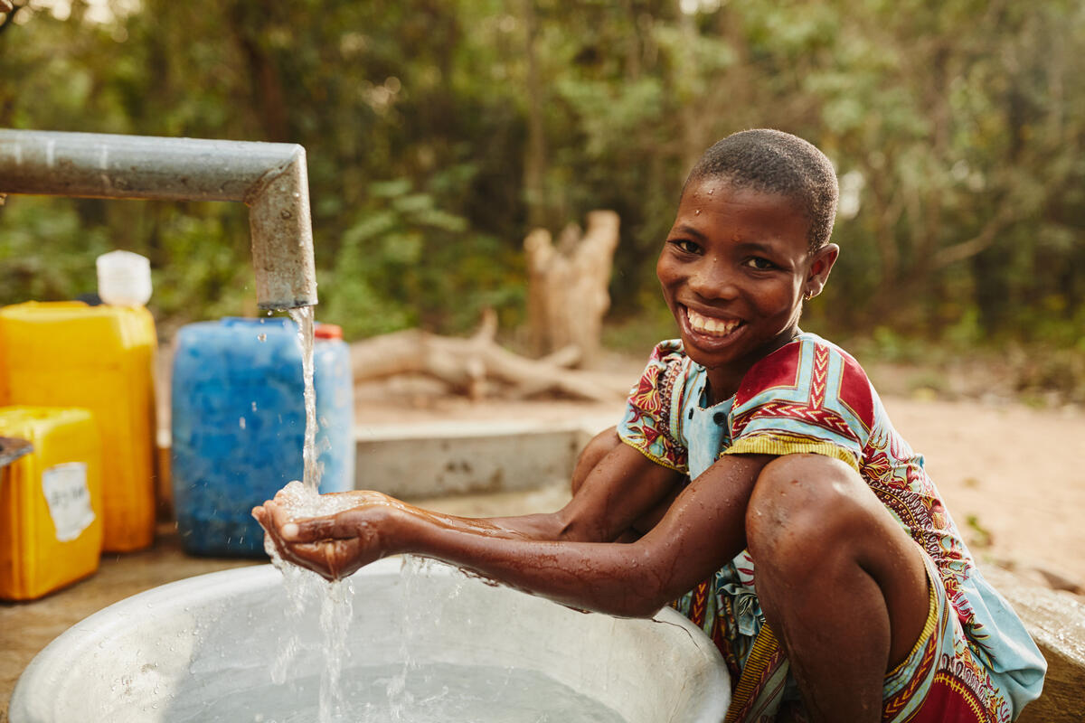 Water pump installed will serve this community in Ghana by providing access to fresh, clean water for years to come.