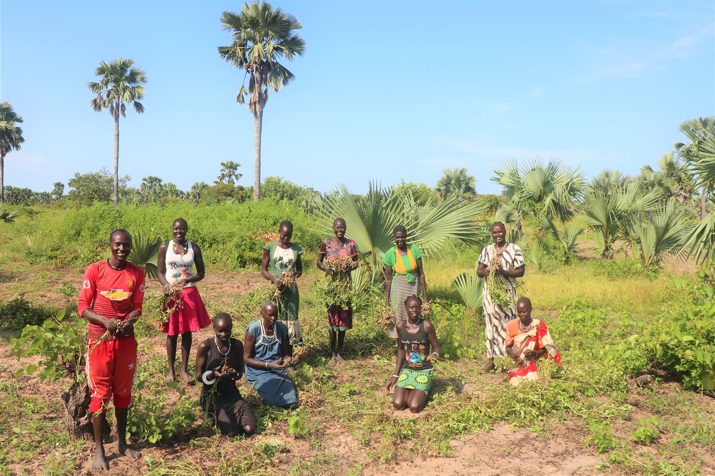 Un grupo de mujeres en Sudán del Sur