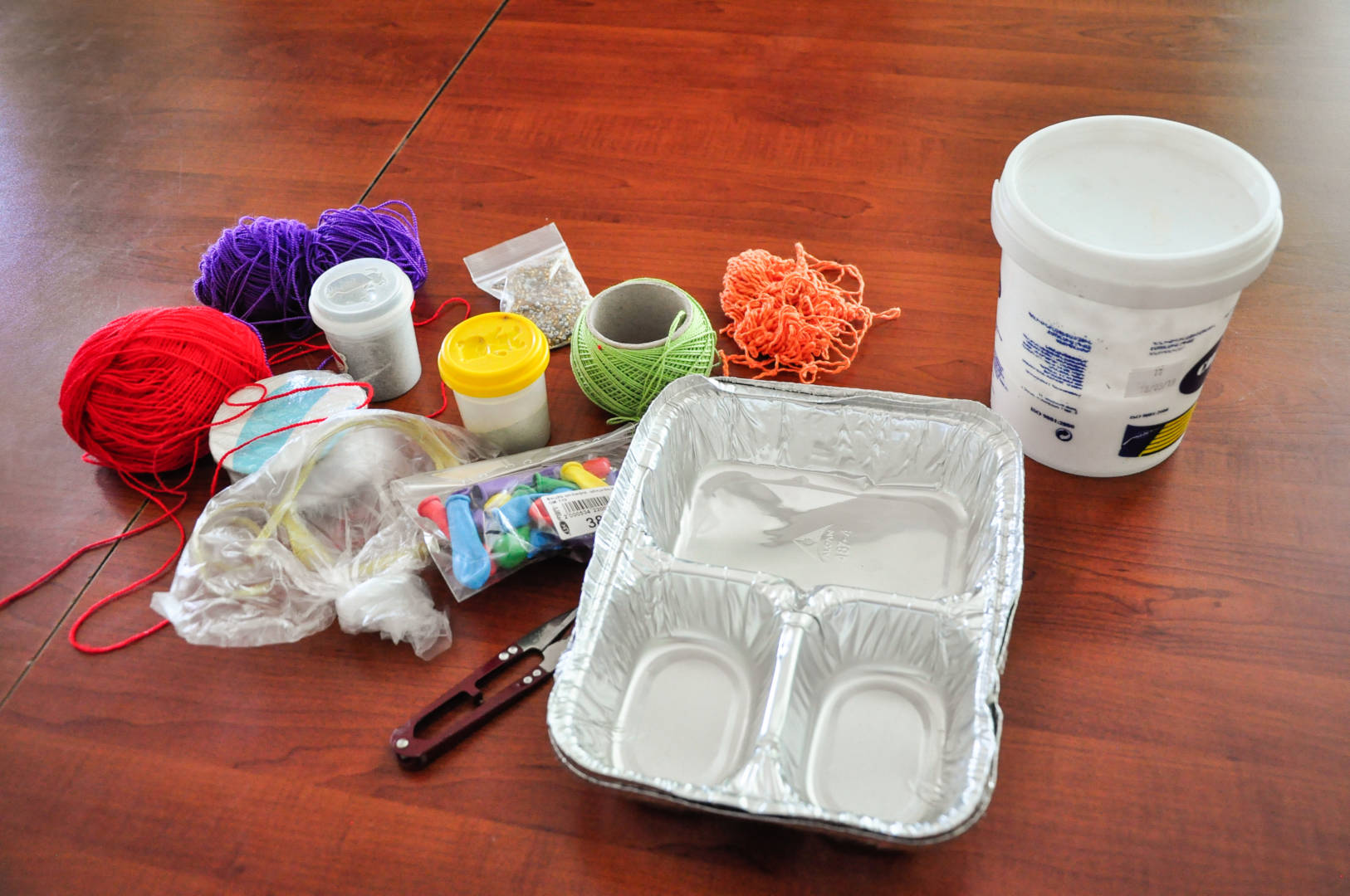 Materiales para el taller.