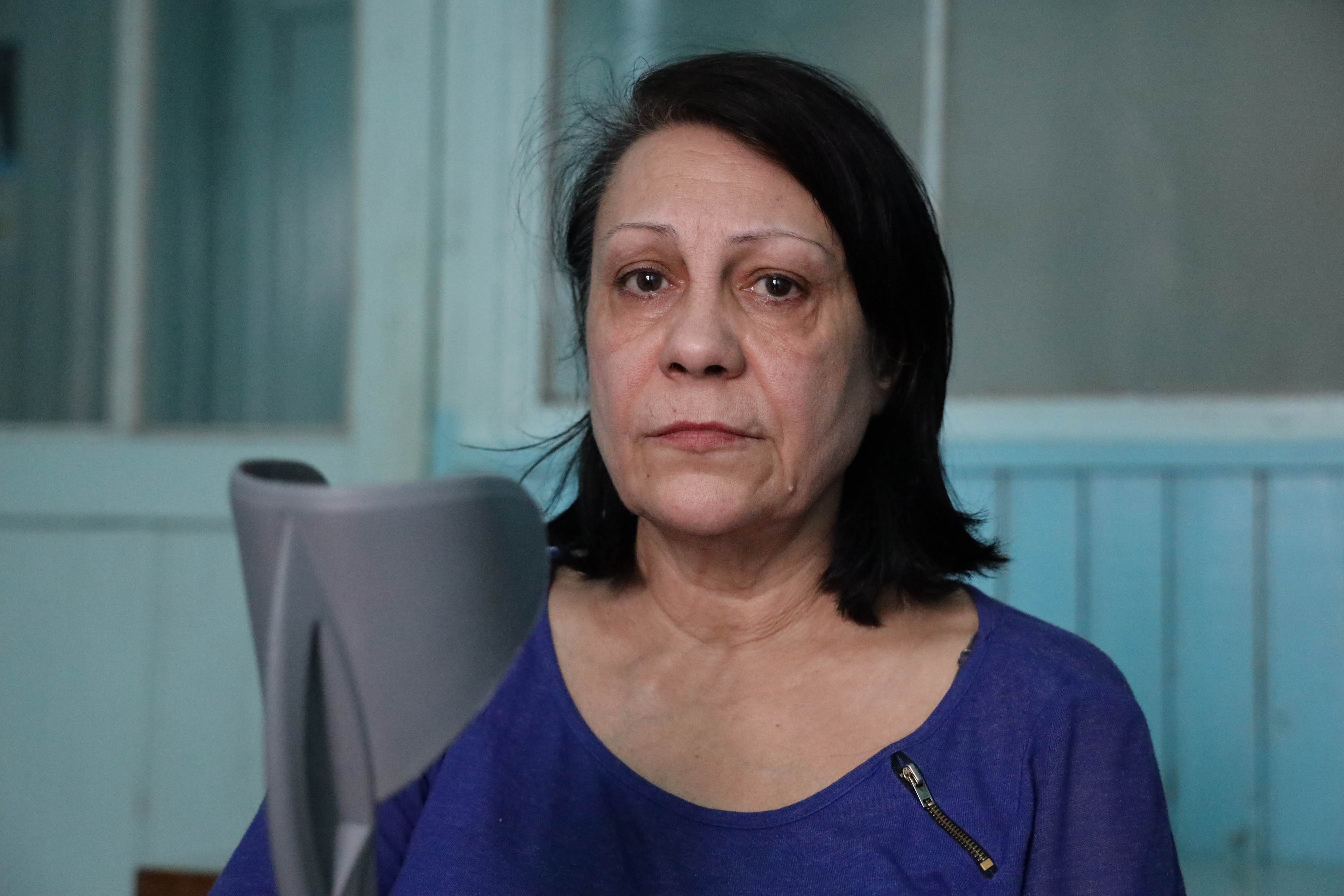 Iryna, de 56 años, una abuela de Ucrania.